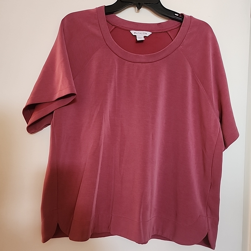 Athleta Sea Soft Berry Rose Short Sleeve Tee